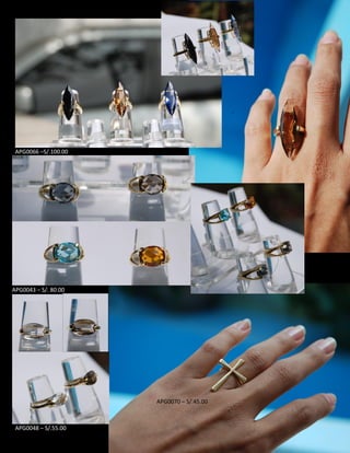 APG0066 –S/.100.00
APG0043 – S/. 80.00
APG0048 – S/.55.00
APG0070 – S/.45.00
 