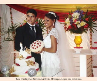 Foto cedida pelos Noivos à Artes & Miçangas. Cópia não permitida.
 