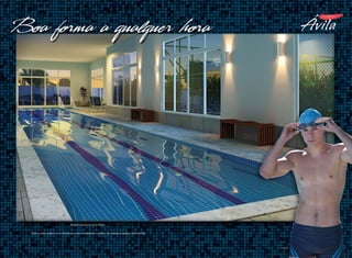 Boa forma a qualquer hora

Perspectiva artística da Piscina Coberta

Piscina adulto coberta, com divisão por raias, favorecendo a prática de natação a qualquer hora do dia.

Foto ilustrativa

 