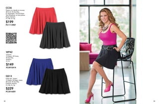 6059
CC36
Playera con detalle en tirantes
48 Coral, 55 Azul Rey,
67 Bugambilia, 78 Acid Green
Tela Antipilling, no hace pelusa
Rayón elastano
Ch, Me, Gr, Xg
$199
PC1113987
WP42
Cinturón
10 Negro, 28 Fucsia,
55 Azul Rey
Sintético
Ut, Gr
$149
PC4910414
QS13
Falda tipo "skater"
10 Negro, 46 Negro Jaspe,
48 Coral, 55 Azul Rey
Poliéster elastano
Ch, Me, Gr, Xg
$229
PC3016081
 