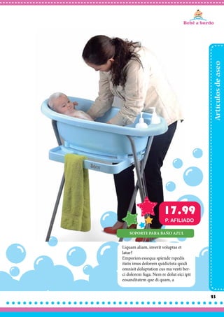 Artículosdeaseo
23
Liquam aliam, inverit voluptas et
latur?
Emporion essequa spiende rspedis
itatis imus dolorem quidictota quidi
omnisit doluptation cus ma venti ber-
ci dolorem fuga. Nem re dolut eici ipit
eosanditatem que di quam, a
SOPORTE PARA BAÑO AZUL
17.99
P. AFILIADO
 