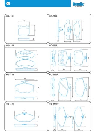 42




HQ-2111                                         HQ-2112

          61,7




                                                                                                    150,8




                                                                                                                                         151,3
                          57,4
                   14,5




                                                                15,7                 49,7                           49,7




HQ-2113                                         HQ-2114
            167
                                   61




                                                                                                    87,2




                                                                                                                                                         87,2
                                  15,0




                                                  15,7                        66,7                                            66,7




HQ-2115                                         HQ-2115A
           104,0
                                         66,7




                                                                                                      104,0




                                                                                                                                                           104,0
                                 16,0




                                                  16,0                        66,7                                                66,7



HQ-2116                                         HQ-2116A


          145,0
                                                                                            145,0




                                                                                                                                                 145,0
                                         61,3




                                                                                                            300mm
                                 18,0




                                                         18,0          61,3                                                61,3
 