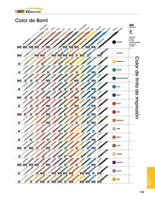 Color de tinta de impresión

INFORMACIÓN
GENERAL

Color de Barril

133

 