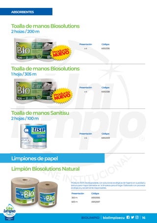 Catálogo Biolimpio | PDF