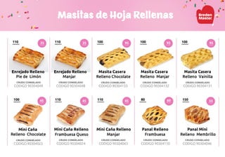 Masitas de Hoja Rellenas
 