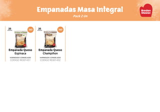 Empanadas Masa Integral
Pack 2 Un
 