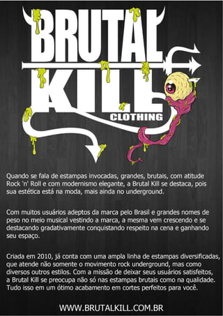Catalogo brutal kill final 2011