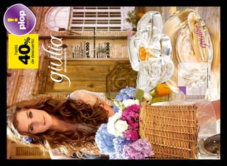 44
                                                                                  hasta
                                                                                                        plop
                                                                                                        súper oferta
                                                                            40%
                                                                            de descuento




                                                                  absolutamente tú

                                                                              giulia
                                                                              eau de parfum
                                                                              50 ml / 1.6 fl. oz.
                                                                              familia olfativa:
                                                                              floral - flores blancas
                                                                              cód. 02107
                                                                              valorizado en ¢12.000

                                                                              ¢6.900
                                                                              llévate también el roll-on
                                                                              giulia
                                                                              desodorante roll-on
                                                                              50 ml / 1.6 fl. oz.
                                                                              cód. 02283
                                                                              valorizado en ¢4.500

                                                                              ¢3.500




promo fragancia nitro air: págs. 82-83.




                                          frota tu muñeca aquí y disfruta
                                                     de giulia
   45
 