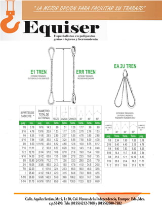 EQUISER ESLINGAS