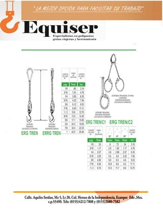 EQUISER ESLINGAS