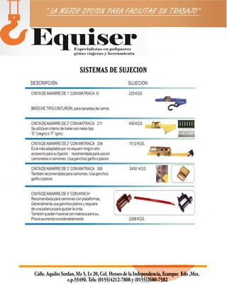 EQUISER ESLINGAS