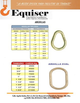 EQUISER ESLINGAS