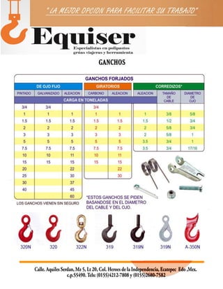 EQUISER ESLINGAS