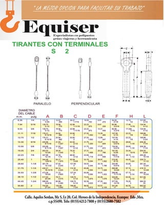 EQUISER ESLINGAS