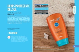 •129
* Resultados obtenidos en paneles de estudios
realizados por la compañía.
** Según estudios científicos In Vitro, sobre el Complejo Quatriesencials™ Aqua.
100% Garantía de Satisfacción / Ordena a través de tu Empresario Amway
A B
CUIDADODELCUERPO
•24 horas de piel
hidratada.*
•Dos veces más
hidratación.**
•Rápida absorción.
•Suave aroma floral.
BENEFICIOS
•Mejora la hidratación
en un 65% usándola
diariamente.*
•Propiedades
acondicionadoras.
•Hidratantes naturales.
•Fórmula ligera.
BENEFICIOS
 