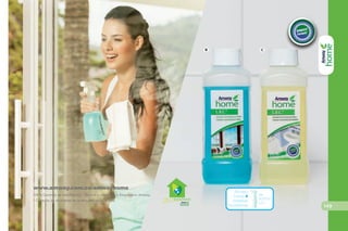 * Consulta las diluciones en la etiqueta de la botella.
www.amway.com.co/amwayhome
Ordena a través de tu Empresario Amway.
Rinde
hasta 4
botellas
rociadoras
de
500ml*
B C
SUPERFICIES
145
H GAR ECOLÓGICO
 