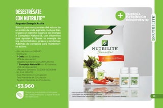 49
BENEFICIOS
•Tono resplandeciente
instantáneamente.
•Ayuda a disminuir manchas y
decoloraciones.
•Alta concentración de
ingredientes para mejores
resultados.
LIMPIAR
TONIFICAR
TRATAR
HUMECTAR
1
2
3
4
3
188.000$
• No. de Artículo 116409
• Cont. 30 ml
Comienza el tratamiento con esta
sedosa fórmula hidratante de rápi-
da absorción.
100% de las mujeres en estudio clí-
nico mostraron una piel más clara y
luminosa en solo 12 semanas.*
*Ellead Clinical Study #: EL 111208415W018 02, n=65
ACLARA, SUAVIZA
E HIDRATA LA PIEL
Esencia Iluminadora
Aplícalo en la mañana en la
noche, en rostro y cuello con
movimientos ascendentes.
IDEALRADIANCE
 