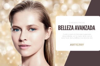 55
Creada específicamente para la
delicada área de los ojos, esta rica
crema humectante ayuda a dismi-
nuir el aspecto de líneas finas de
expresión para tener una aparien-
cia más juvenil y vibrante.
Crema Contorno de Ojos
Hidratante
• No. de Artículo 113810
• Cont. 15 ml
Aplica alrededor del área de
los ojos, dando ligeros toques
con la punta del dedo anular.
Úsala por la mañana y por
la noche después del Suero
Concentrado ARTISTRY™.
129.900$
REPARA EL DETERIORO
PASADO Y PROTEGE TUS
OJOS AHORA**
*Basado en un estudio de percepción del consumidor.
Thomas J Stephens & Associates Inc. C11-D232A
**Reparar no implica corrección o tratamiento de una
patología.
100% Garantía de Satisfacción / Ordena a través de tu
Empresario Amway.
YOUTHXTEND
GRANDES
BENEFICIOS
• 93% de las mujeres
experimentaron una
mejora clínica en líneas
de expresión*.
• Ayuda a disminuir las
líneas ﬁnas en sólo 2
semanas.
• Contiene extracto
de cereza acerola
para proteger de los
radicales libres.
4.1
• HIDRATACIÓN
• REPARACIÓN
• PROTECCIÓN
LIMPIAR
TONIFICAR
TRATAR
HUMECTAR
1
2
3
4
 