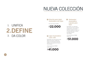Este producto es un suplemento dietario, no es un medicamento
y no suple una alimentación equilibrada.
100% Garantía de Satisfacción / Ordena a través de tu Empresario Amway.
¡SIN REMORDIMIENTOS!
Adultos tomar una tableta con
los alimentos, de acuerdo con
las necesidades. No exceder su
consumo por día.
45.600$
• No. de Artículo 106542
• Cont. 60 Tabletas
Dale la bienvenida a una alimentación
baja en carbohidratos y combínala
con una rutina de ejercicio para man-
tener un peso saludable. Cerocarb en
su formulación contiene ingredientes
que disminuyen la absorción de azú-
cares sencillos, las harinas y el almi-
dón, se recomienda consumirlo 10 mi-
nutos antes de cada comida.
Cerocarb
Registro Sanitario: PUE2006-0000015
BENEFICIOS
•Apoya un plan
de control de
calorías.
 
