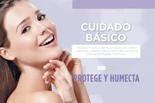 • No. de Artículo 106489
• Cont. 125 ml
39.000$
Agitar bien antes de usar, aplícalo
sobre un algodón húmedo y
deslízalo sobre el área de ojos y
labios, retirarlo con un algodón
húmedo.
Remueve con delicadeza y rapidez el
maquillaje en ojos y labios. Elabora-
da con aloe, extractos de manzanilla
y avena. Compuesto por dos fases,
una de agua y una de siliconas lo que
garantiza una piel suave, humectada
y limpia.
Desmaquillante de Ojos y Labios
BÁSICOS EN TU
CUIDADO DIARIO
Escanéalo para ver
la demostración de
producto.
1
BENEFICIOS
•Remueve maquillaje a
prueba de agua.
 