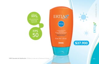 111
$37.900
hasta un
de protección
contra los
rayos UV
99%
50
FPS
CUIDADODELAPIEL
100% Garantía de Satisfacción / Ordena a través de tu Empresario Amway.
 