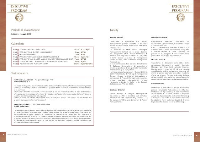 Lettera di accompagnamento progetto