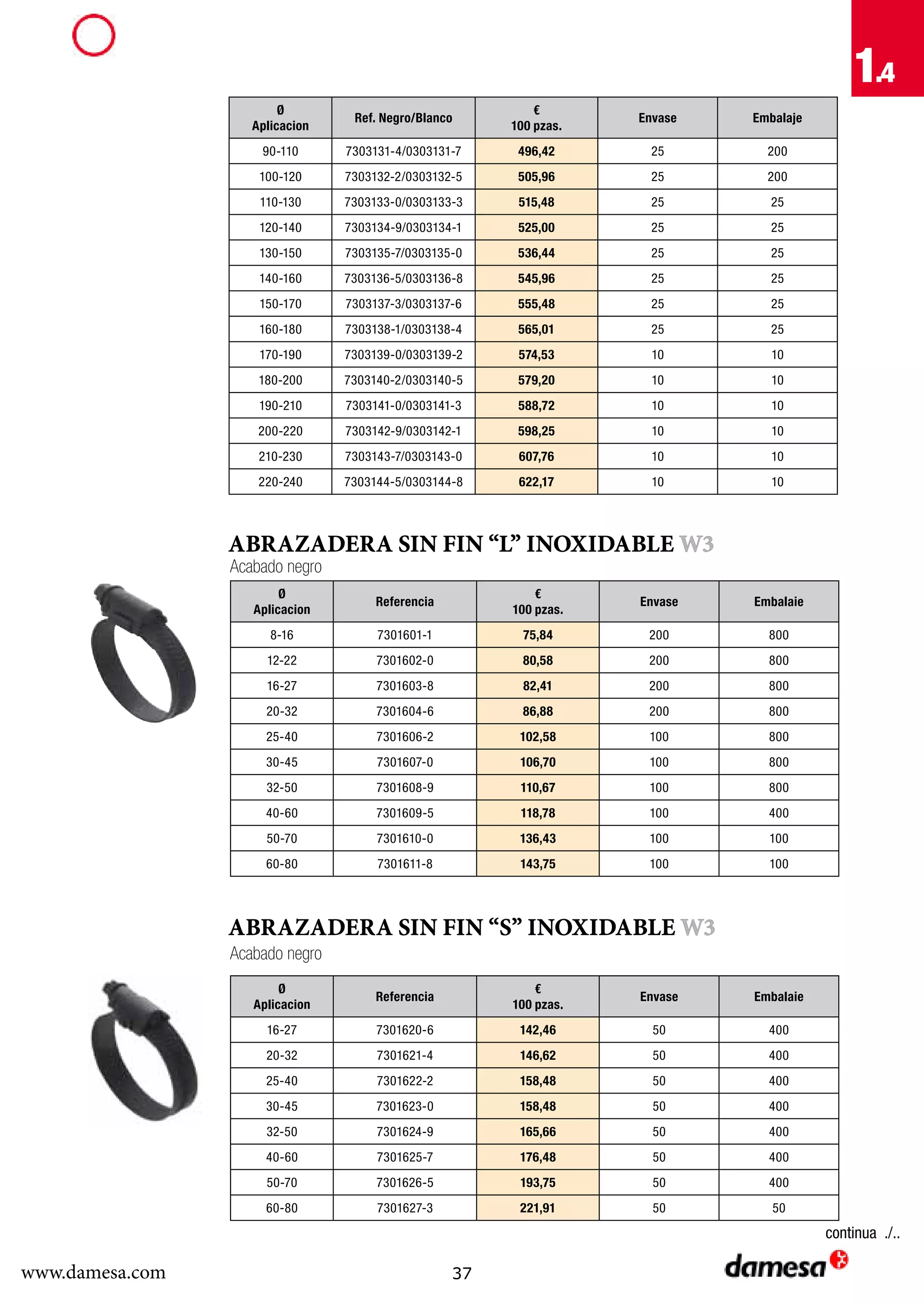 Abrazadera De Manguera Bodega 64 - 67Mm