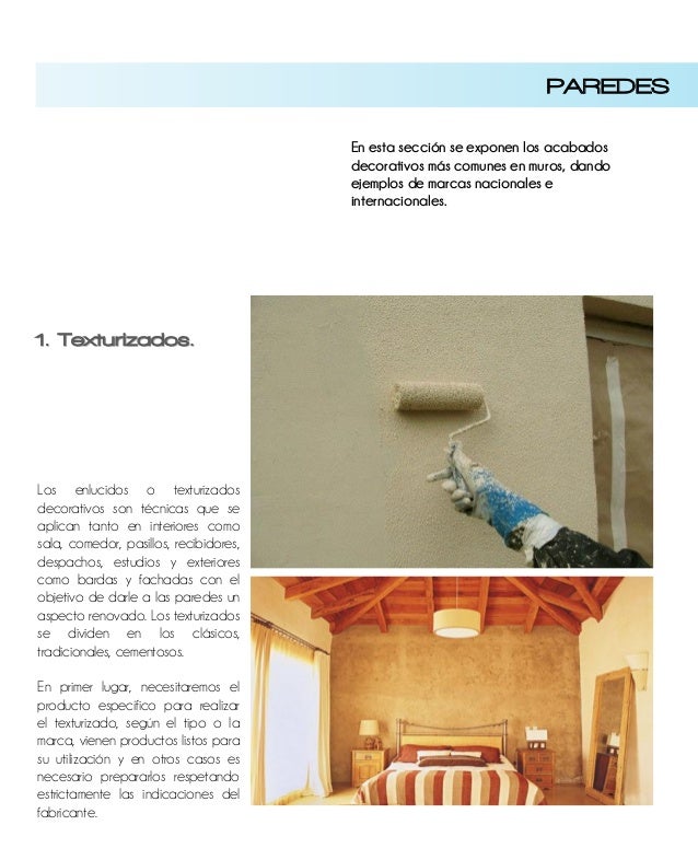 Catalogo de acabados