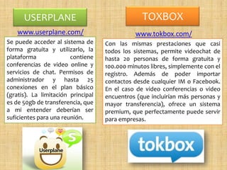Userplane Chat Catalogo de comunidades virtuales | PDF