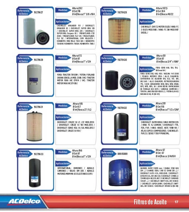Catalogo De Filtros2015 2016