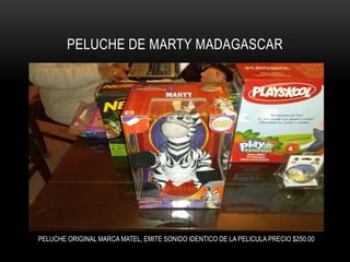 PELUCHE DE MARTY MADAGASCAR

PELUCHE ORIGINAL MARCA MATEL, EMITE SONIDO IDENTICO DE LA PELICULA PRECIO $250.00

 
