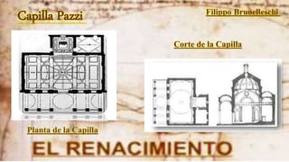 Capilla Pazzi
Corte de la Capilla
Planta de la Capilla
 