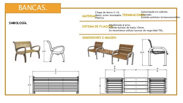 Catalogo de Mobiliario para espacios abiertos/públicos.