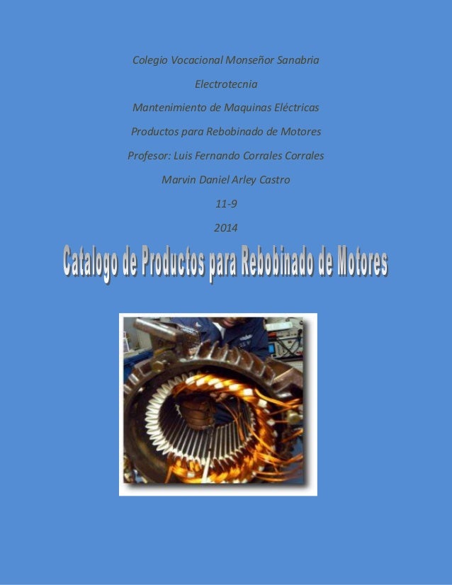 Catalogo De Productos Para Rebobinado De Motores