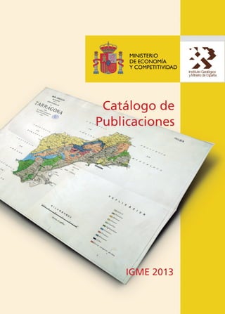 Catalogo de publicaciones del IGME 2013