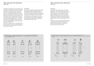 15 FAGFAG 14
Tipo construtivo do rolamento
Carga radial
No quadro às páginas 20 a 23 estão resumidas as
características mais importantes dos diversos tipos
construtivos de rolamentos. Estas características,
no entanto, são somente orientativas, pois na
decisão por um determinado tipo construtivo
devem ser considerados diversos critérios. Muitas
exigências são cobertas pelos rolamentos fixos de
esferas, pois admitem cargas radiais médias e tam-
bém cargas axiais, são aptos para altos números
de rotações e giram silenciosamente. Os rolamen-
tos fixos de esferas também existem com placas
de vedação ou de blindagem. Por seu custo van-
tajoso, os rolamentos fixos de esferas são os mais
amplamente difundidos.
Dados mais específicos sobre as propriedades dos
tipos construtivos e sobre as execuções possíveis se
encontram nos textos preliminares de cada capí-
tulo da parte de tabelas.
Carga radial
Os rolamentos destinados a admitir cargas predo-
minantemente radiais são conhecidos por rola-
mentos radiais. Têm um ângulo de contato
α0 Ϲ 45°. Os rolamentos de rolos são adequados
para admitir solicitações radiais mais elevadas que
os rolamentos de esferas de mesmo tamanho.
Os rolamentos de rolos cilíndricos das séries N e
NU só admitem cargas radiais. Os rolamentos
radiais dos demais tipos construtivos admitem
tanto cargas radiais como axiais.
▼ Rolamentos radiais com um ângulo de contato nominal α0 Ϲ 45° para carga preponderantemente radial:
a = fixo de esferas, b = de contato angular de esferas, c = de rolos cilíndricos NU, d = de rolos cônicos,
e= autocompensador de rolos
α0=0° α0 45°=< α0=0° α0 45°=< α0 45°=<
Tipo construtivo dos rolamentos
Carga axial
Carga axial
Os rolamentos em que prevalece a carga axial
(rolamentos axiais) têm um ângulo de contato
nominal α0 > 45°. Os rolamentos axiais de esferas
e aqueles axiais de contato angular de esferas
podem, dependendo de sua execução, admitir
forças axiais tanto em uma como em ambas as
direções. Quando houver cargas axiais especial-
mente altas, são preferidos os rolamentos axiais de
rolos cilíndricos ou axiais autocompensadores de
rolos.
Os rolamentos axiais autocompensadores de rolos
e axiais de contato angular de esferas de escora
simples admitem cargas axiais e radiais com-
binadas. Os demais tipos de rolamentos se
prestam somente para cargas axiais.
▼ Rolamentos axiais com um ângulo de contato nominal α0 > 45° para carga preponderantemente axial
a = axial fixo de esferas, b = axial de contato angular de esferas, c = axial de rolos cilíndricos, d = axial autocompensador
de rolos
α0
=90°
α
0 >45°
α
0 =90°
α
0 >45°
a b c d e a b c d
 
