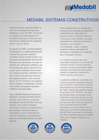 Catálogo de sistemas construtivos metálicos - Medabil | PDF