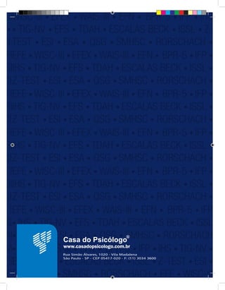 Casa do Psicólogo
                R




                    21
 