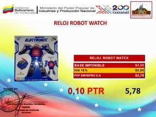 RELOJ ROBOT WATCH
0,10 PTR 5,78
 