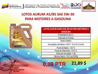 LOTOS AURUM A5/B5 SAE 5W-30
PARA MOTORES A GASOLINA
21,89 $
0,39 PTR
 