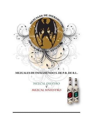 MEZCALES DE INFRAMUNDO S. DE P.R. DE R.L. 
MEZCAL DIESTRO 
Y 
MEZCAL SINIESTRO  