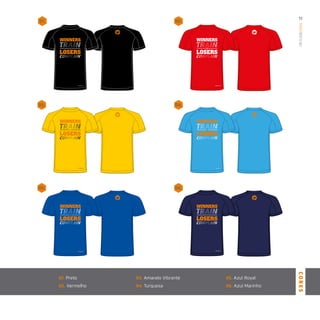 01. Preto
02. Vermelho
03. Amarelo Vibrante
04. Turquesa
05. Azul Royal
06. Azul Marinho
ManWinner
11
CORES
06.05.
02.01.
04.03.
 