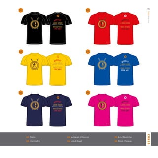 ManWarrior
15
CORES
01. Preto
02. Vermelho
03. Amarelo Vibrante
04. Azul Royal
05. Azul Marinho
06. Rosa Choque
01. 02.
04.03.
05. 06.
 