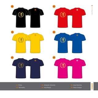 01. Preto
02. Vermelho
03. Amarelo Vibrante
04. Azul Royal
05. Azul Marinho
06. Rosa Choque
ManSpartan
47
CORES
01. 02.
04.03.
05. 06.
 