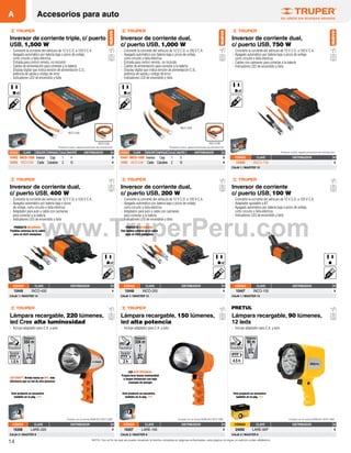 Catalogo distribuidor truper peru www.truperperu.com lima