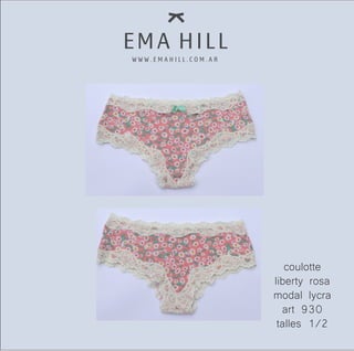 coulotte
liberty rosa
modal lycra
art 930
talles 1/2
 