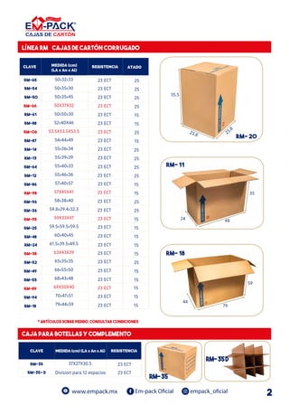 25 Cajas de Carton para Archivo 38.1X30.6X25.5 RM-43 - EMPACK