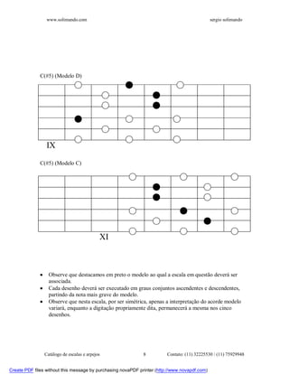 Catálogo de escalas e arpejos - Sergio Solimando | PDF