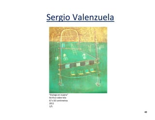 Sergio Valenzuela
“Dialogo en espera”
Acrílico sobre tela
67 x 50 centímetros
2011
1/5
49
 
