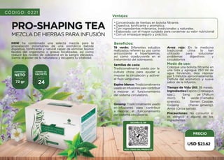 Pro Shapping Tea Catalogo Final.pdf productos de HGW CATALOGO 2024 | PDF